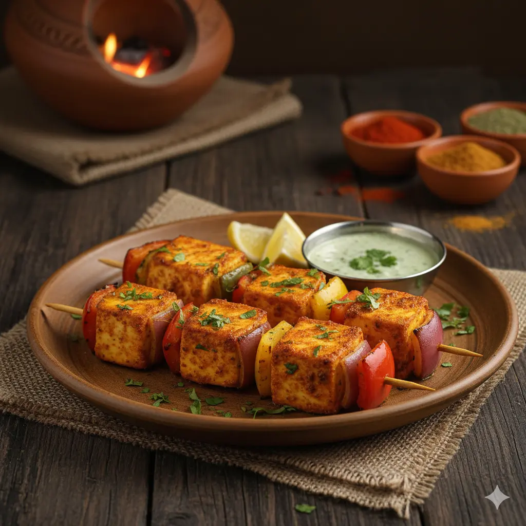 Delicious Paneer Tikka at Chache Da Dhaba in Edmonton, AB